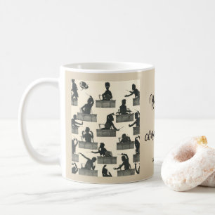Gustav Mahler classical conducting silhouettes Coffee Mug