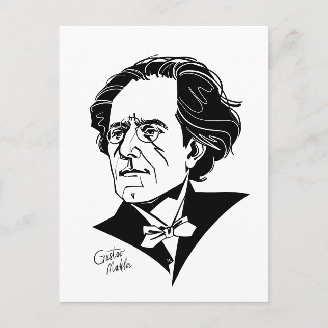 Gustav Mahler Postcard (Front)