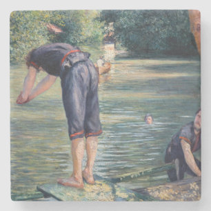 Gustave Caillebotte - Bathers, Bank of the Yerres Stone Coaster
