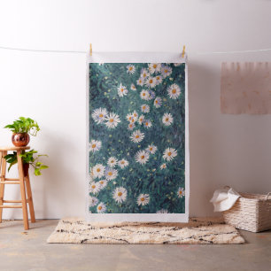 Gustave Caillebotte - Bed of Daisies, Detail Fabric