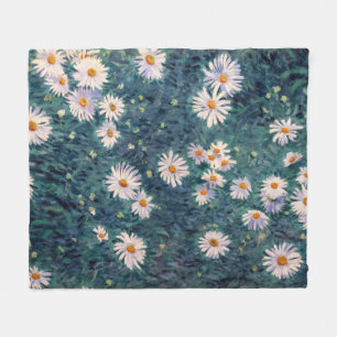Gustave Caillebotte - Bed of Daisies, Detail Fleece Blanket
