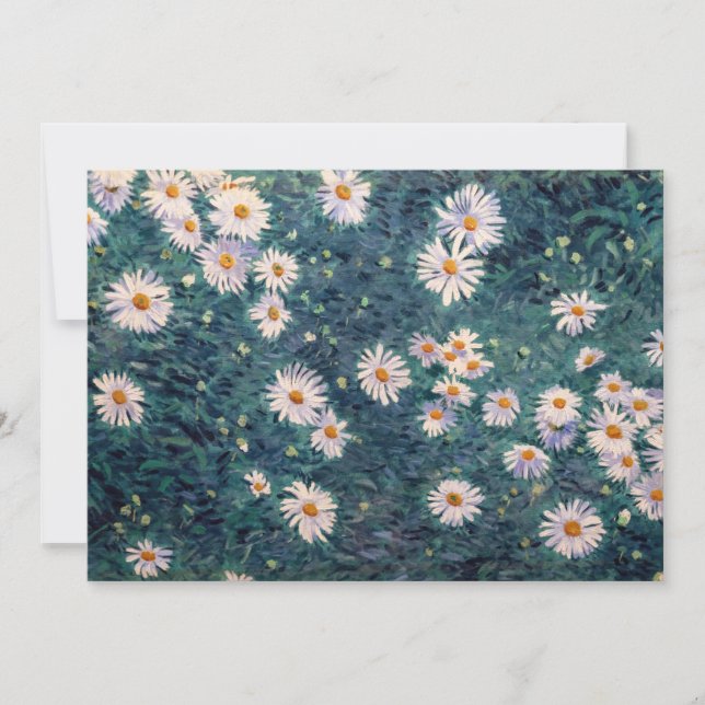 Gustave Caillebotte - Bed of Daisies, Detail Invitation (Front)