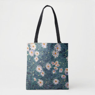 Gustave Caillebotte - Bed of Daisies, Detail Tote Bag