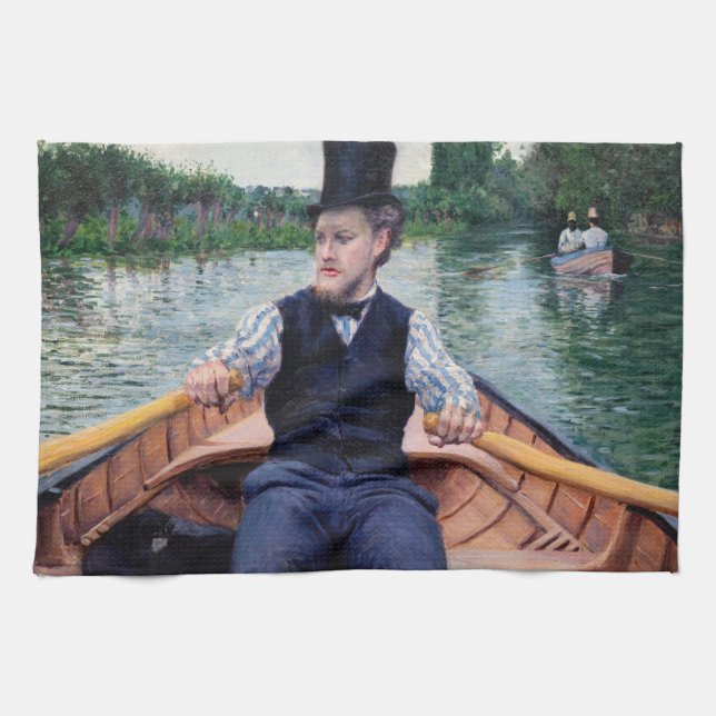 Gustave Caillebotte - Boating Party Kitchen Towel (Horizontal)