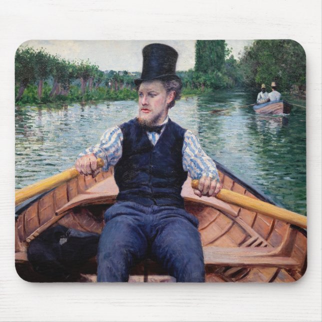Gustave Caillebotte - Boating Party Mouse Pad (Front)