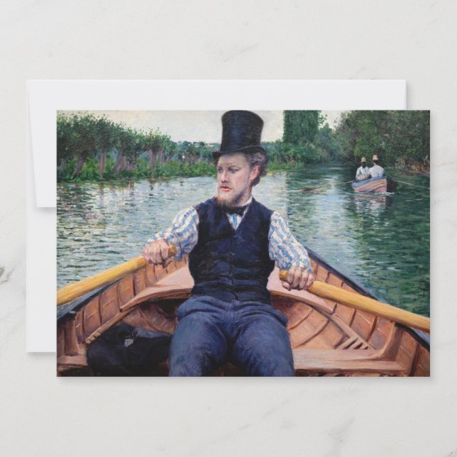 Gustave Caillebotte - Boating Party Thank You Card (Front)