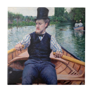 Gustave Caillebotte - Boating Party Tile