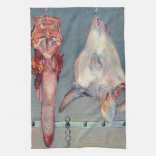 Gustave Caillebotte - Calf's Head and Ox Tongue Kitchen Towel