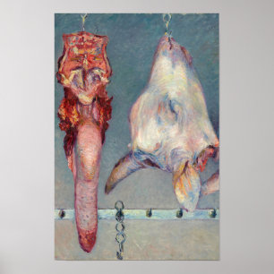 Gustave Caillebotte - Calf's Head and Ox Tongue Poster