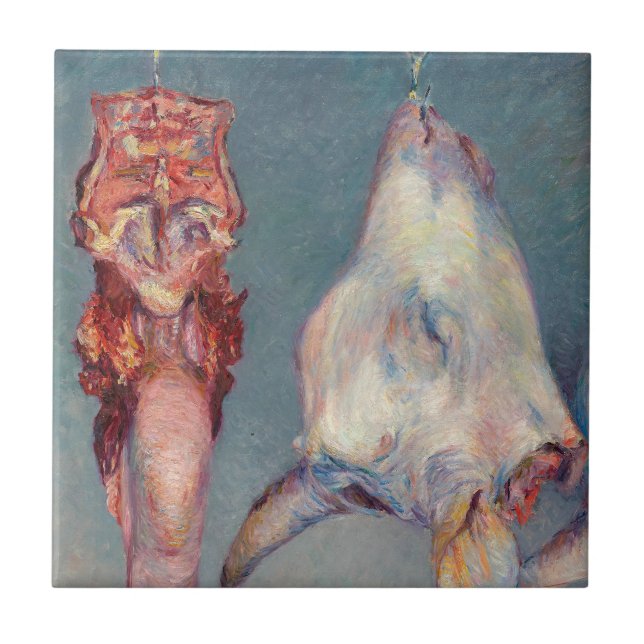 Gustave Caillebotte - Calf's Head and Ox Tongue Tile (Front)