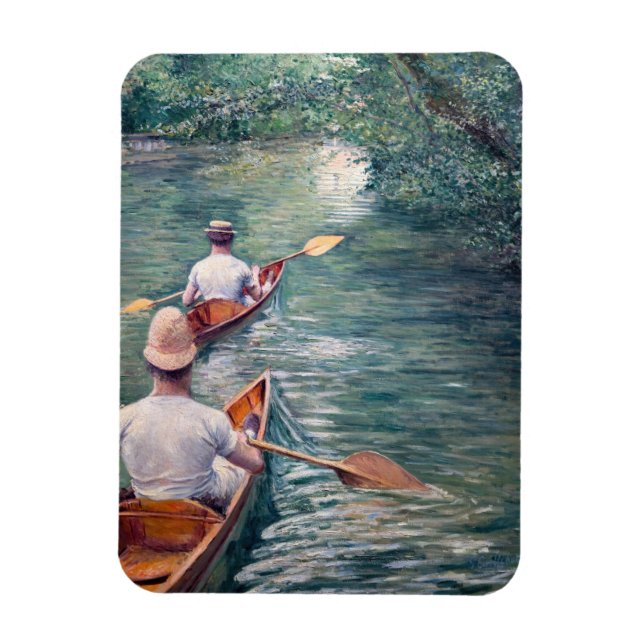 Gustave Caillebotte - Canoes on the Yerres Magnet (Vertical)