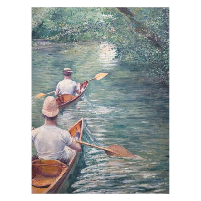 Gustave Caillebotte - Canoes on the Yerres Tablecloth (Front)