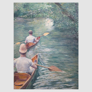 Gustave Caillebotte - Canoes on the Yerres Tissue Paper