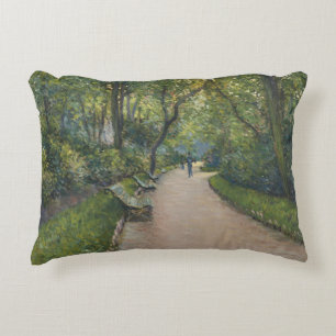 Gustave Caillebotte - Le Parc Monceau Decorative Pillow