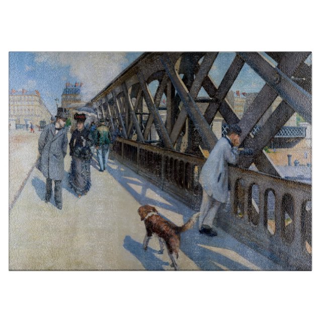Gustave Caillebotte - Le Pont de l'Europe Cutting Board (Front)