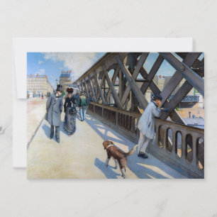 Gustave Caillebotte - Le Pont de l'Europe Invitation