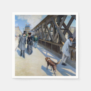 Gustave Caillebotte - Le Pont de l'Europe Napkin