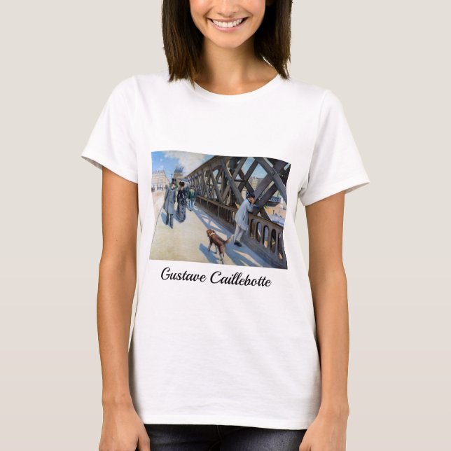 Gustave Caillebotte - Le Pont de l'Europe T-Shirt (Front)