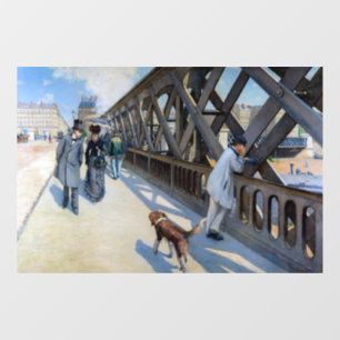 Gustave Caillebotte - Le Pont de l'Europe Window Cling