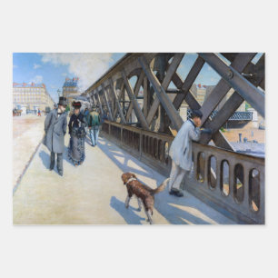Gustave Caillebotte - Le Pont de l'Europe Wrapping Paper Sheet