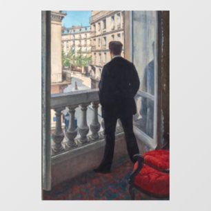 Gustave Caillebotte - Man at the Window Cling