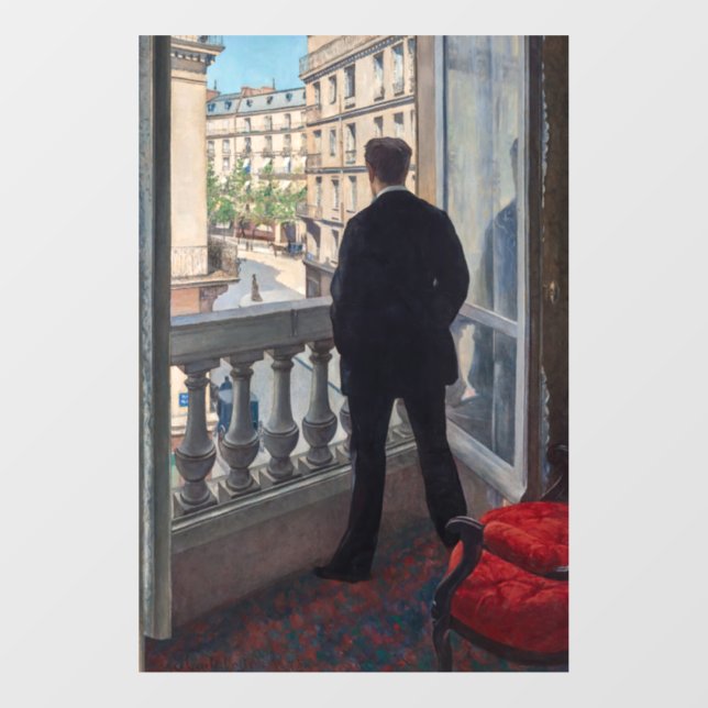 Gustave Caillebotte - Man at the Window Cling (Sheet)