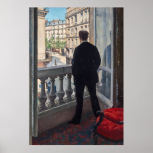 Gustave Caillebotte - Man at the Window Poster