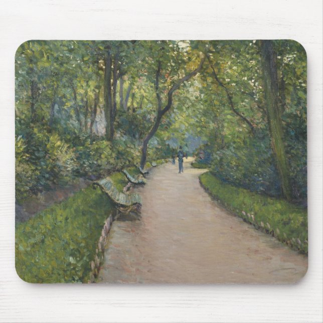 Gustave Caillebotte - Monceau Park Mouse Pad (Front)
