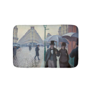 Gustave Caillebotte - Paris Street; Rainy Day Bath Mat