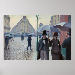 Gustave Caillebotte - Paris Street; Rainy Day Poster