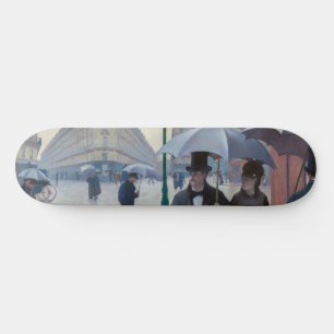 Gustave Caillebotte - Paris Street; Rainy Day Skateboard