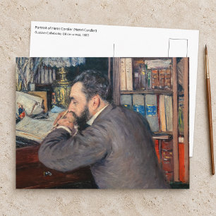 Gustave Caillebotte - Portrait of Henri Cordier Postcard