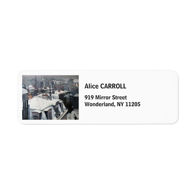 Gustave Caillebotte - Rooftops in the Snow (Front)