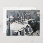 Gustave Caillebotte - Rooftops in the Snow Postcard<br><div class="desc">Rooftops in the Snow (snow effect) / Roofs under Snow / View of Roofs - Gustave Caillebotte,  1879</div>