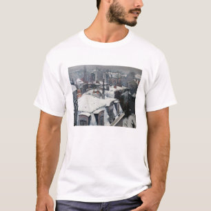Gustave Caillebotte - Rooftops in the Snow T-Shirt