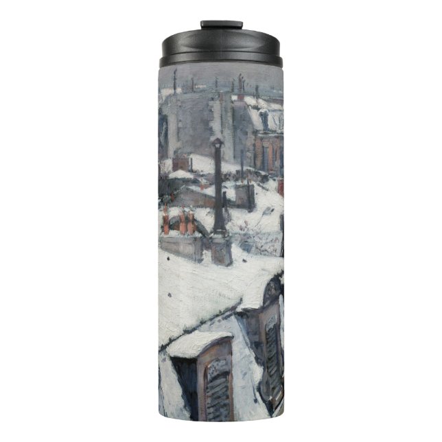 Gustave Caillebotte - Rooftops in the Snow Thermal Tumbler (Front)