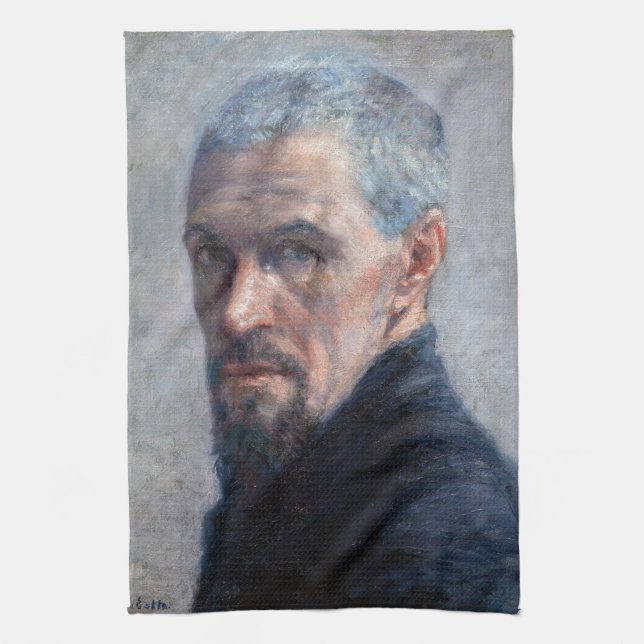 Gustave Caillebotte - Self Portrait Kitchen Towel (Vertical)