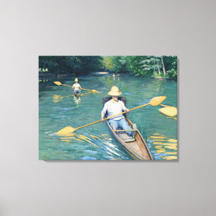 Gustave Caillebotte - Skiffs on the Yerres Canvas Print