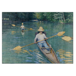 Gustave Caillebotte - Skiffs on the Yerres Cutting Board