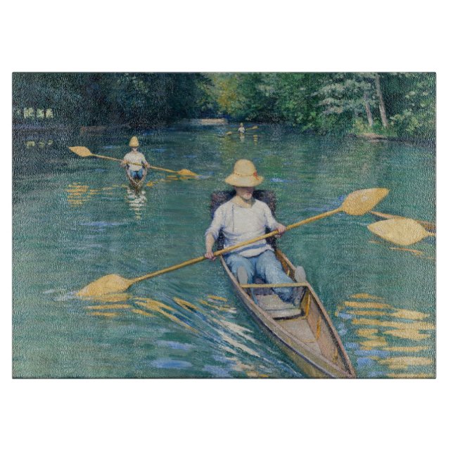 Gustave Caillebotte - Skiffs on the Yerres Cutting Board (Front)