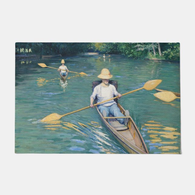 Gustave Caillebotte - Skiffs on the Yerres Doormat (Front)