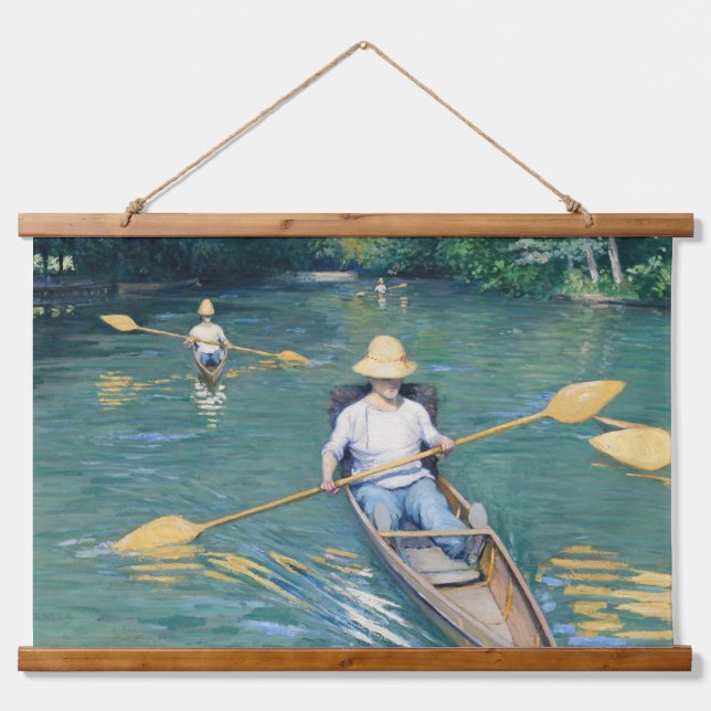 Gustave Caillebotte - Skiffs on the Yerres Hanging Tapestry (Front)