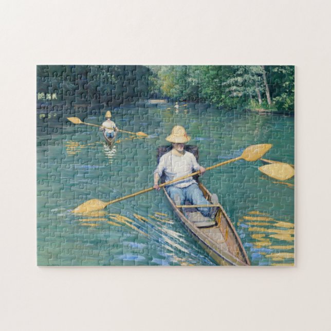 Gustave Caillebotte - Skiffs on the Yerres Jigsaw Puzzle (Horizontal)