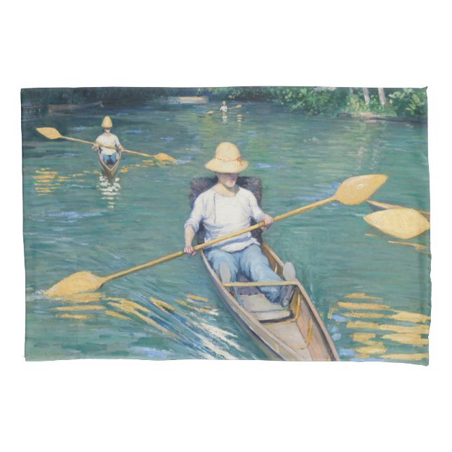 Gustave Caillebotte - Skiffs on the Yerres Pillowcase (Front)