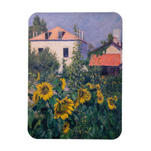 Gustave Caillebotte - Sunflowers, Garden Magnet