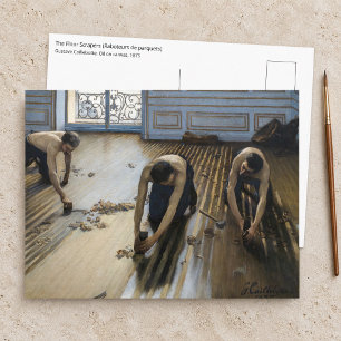 Gustave Caillebotte - The Floor Scrapers Postcard