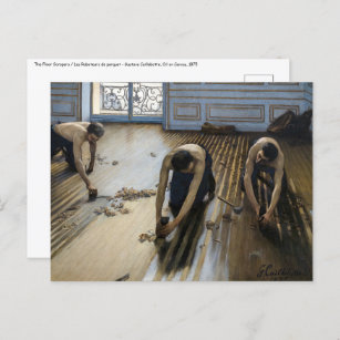 Gustave Caillebotte - The Floor Scrapers Postcard