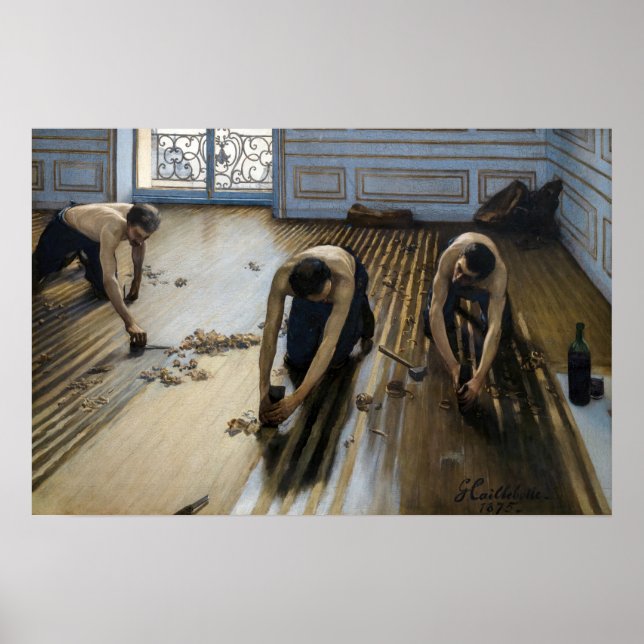 Gustave Caillebotte - The Floor Scrapers Poster (Front)