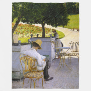 Gustave Caillebotte - The Orange Trees Fleece Blanket