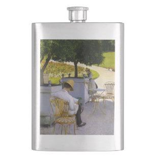 Gustave Caillebotte - The Orange Trees Hip Flask